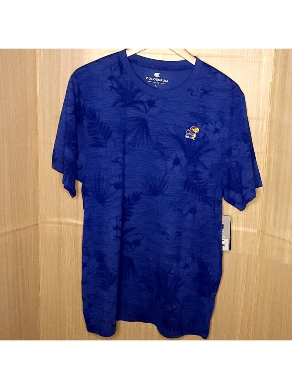 Colosseum Mens New University Of Kansas Hawaiian Tee Shirt Large